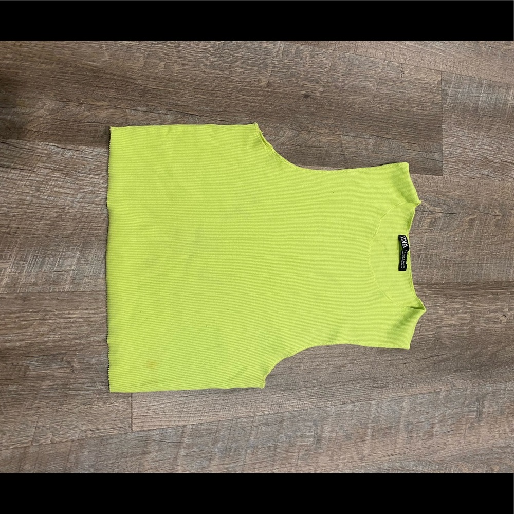Neon Green Crop Top